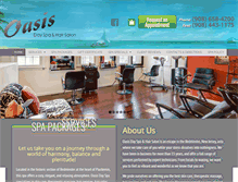 Tablet Screenshot of njoasisdayspa.com